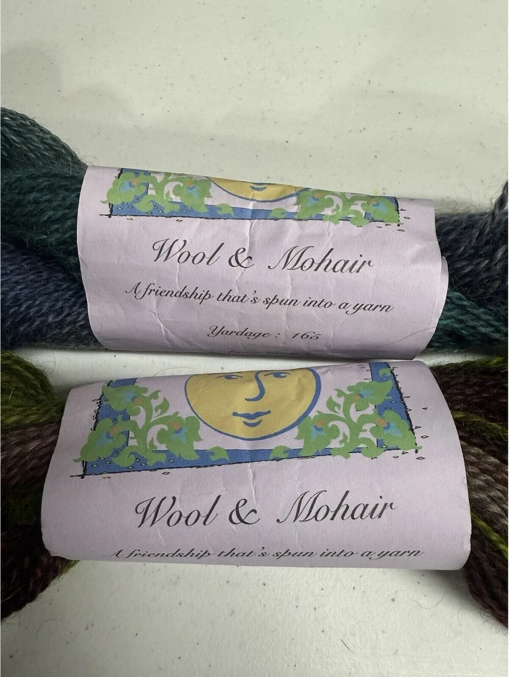 Kiparoo Farm ‘Evening Myst’ Wool/Mohair Yarn 2 Skein Lot